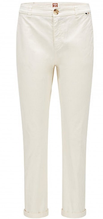 Hugo Boss Regular-Fit Chino C_Tachini2-D aus elastischer Bio-Baumwolle open white 118