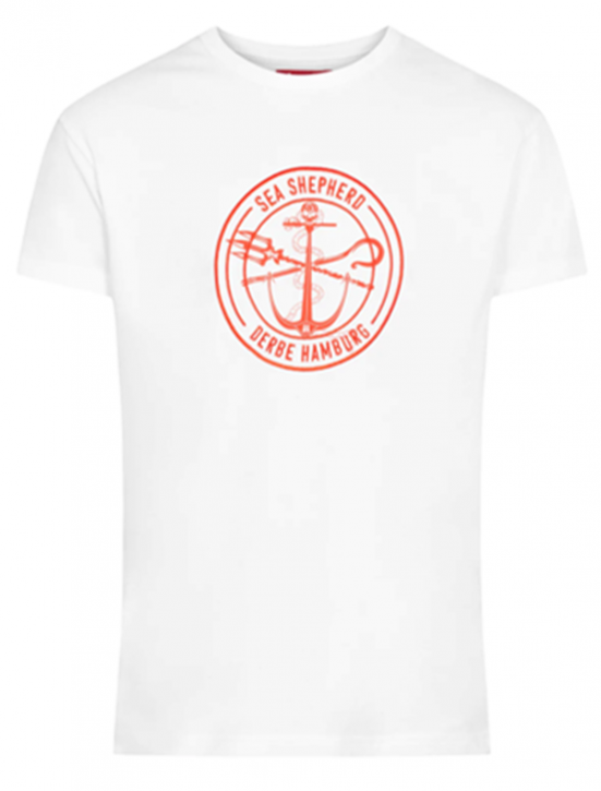 Derbe Barsch Sea Shepherd Gots Organic Herren Shirt White Weiß