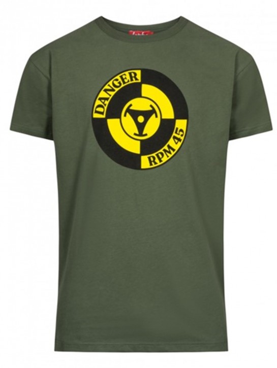 DERBE Herren T-Shirt Danger Boys RPM 45 Herren Shirt Oliv 050 S