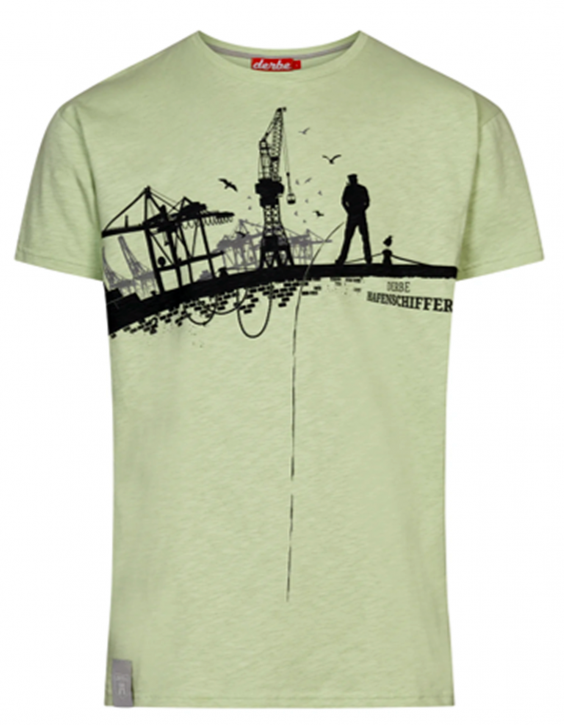 Derbe Hafenschiffer Herren T-Shirt Nachhaltig grün laurel green 0550