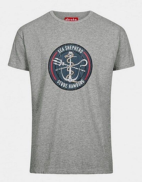 DERBE Sea Shepherd JF_BARSCH GOTS Herren Shirt Grau M