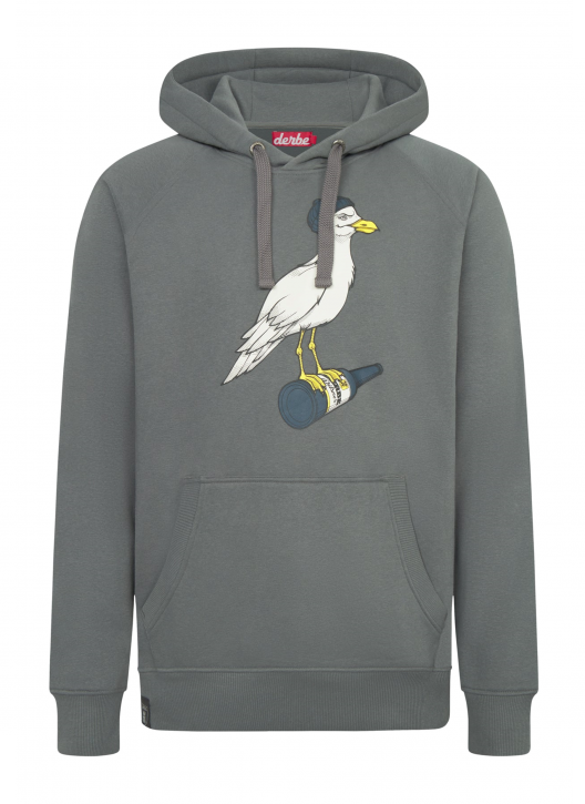 DERBE Herren Sturmmöwe Herren Hoodie Sweatshirt  Lava Smoke Grau 0930