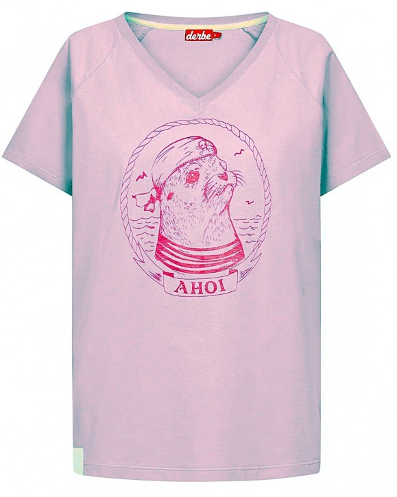 Derbe Matrosenrobbe Damen T-Shirt Forget Me Not Nachhaltig rosa 0350 S