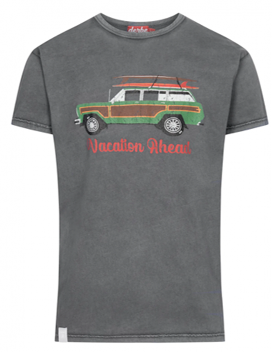 Derbe Vacar Herren T-Shirt Black schwarz Nachhaltig 090 M