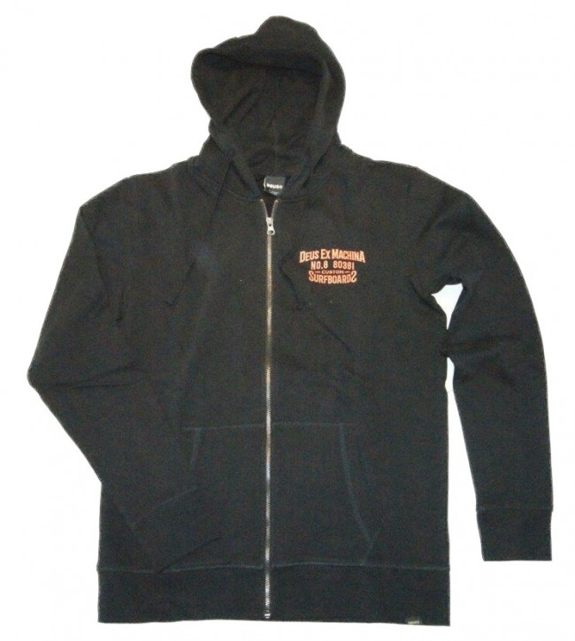 DEUS - DEUS EX MACHINA Kapuzensweat Jacke Backwards Zip Hoodie schwarz