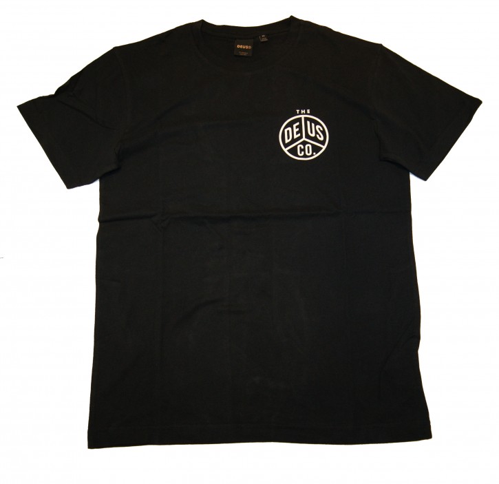 DEUS EX MACHINA T-Shirt PEACES TEE mit Duck vorne und hinten schwarz