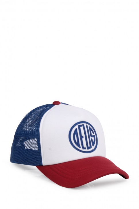 DEUS Cap Pill Trucker one size red navy