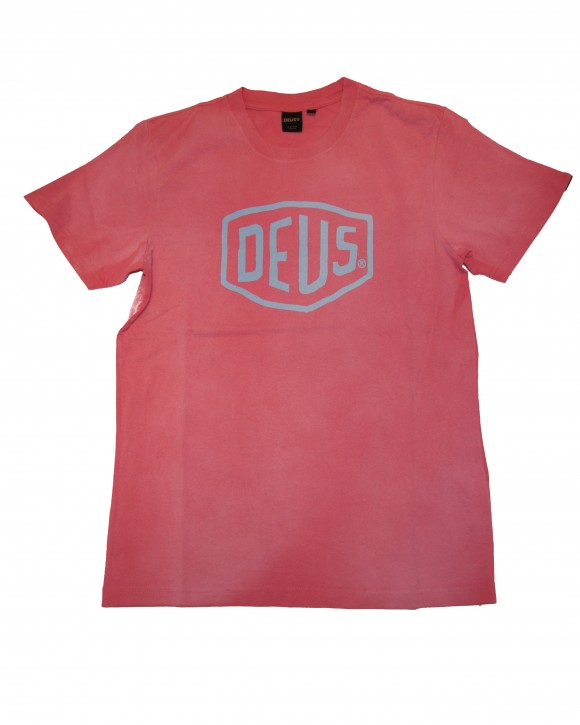 DEUS EX MACHINA T-Shirt Sun bleached shield tee raptura rose M