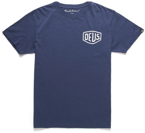 DEUS EX MACHINA T-Shirt VENICE ADDRESS mit Duck vorne und hinten Farbe dunkelblau