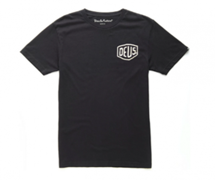 DEUS EX MACHINA T-Shirt VENICE ADDRESS mit Duck vorne und hinten Farbe schwarz M