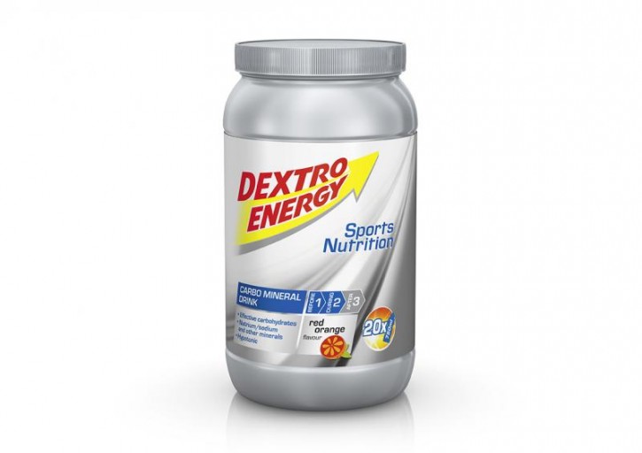 Dextro Energy IsoFast Red Orange / Hypotones Fitness-Getränkepulver mit Kohlenhydraten & Mineralstoffen für Ausdauersportler / 1 Dose (1120g)