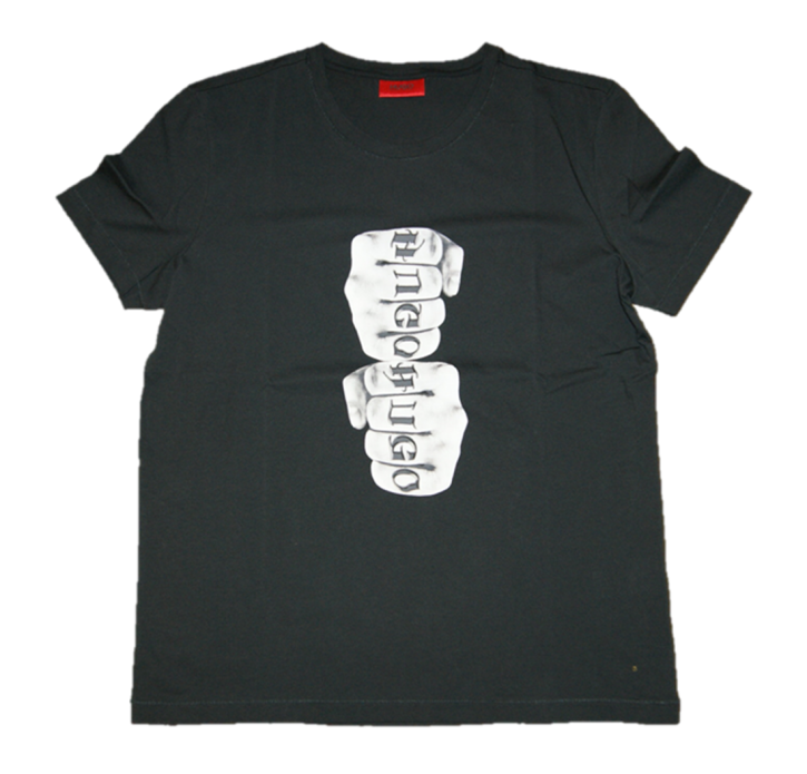 HUGO TEE SHIRT DIST FARBE SCHWARZ 001