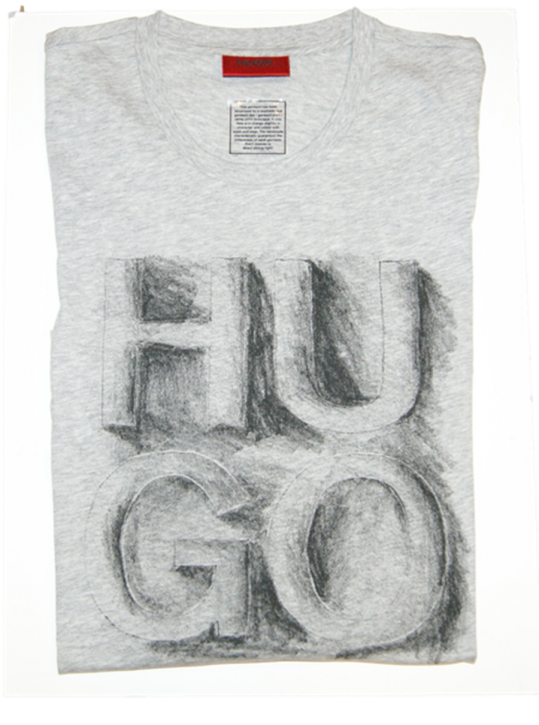 HUGO T SHIRT DONTI FARBE HELLGRAU 063