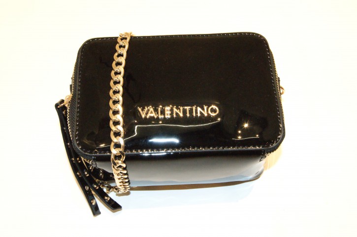 VALENTINO By Mario Valentino  Lack Schultertasche RIVAVE Farbe nero