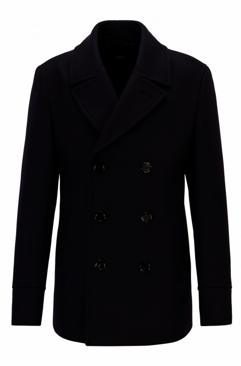 BOSS Slim-Fit Cabanjacke DUNES aus Schurwoll-Mix Farbe schwarz 001