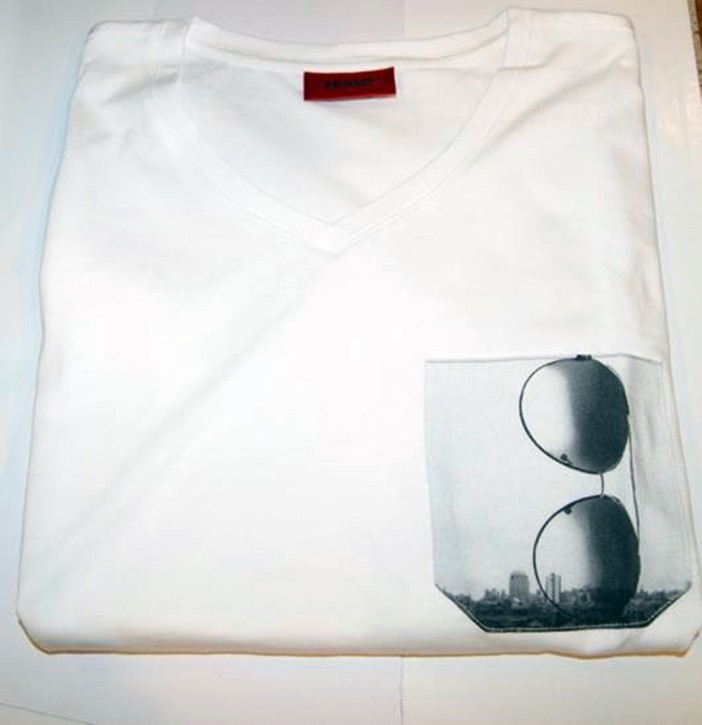 HUGO V- TEE SHIRT DUNGLAS FARBE WHITE 100