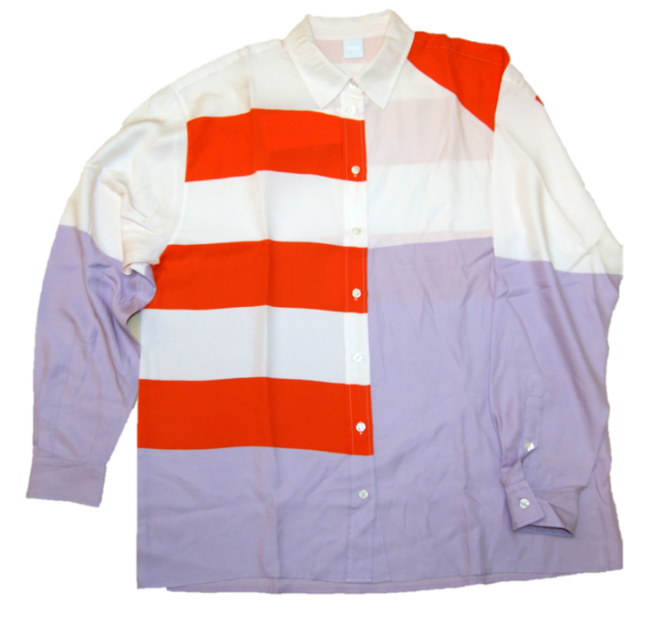 BOSS Damen Multicolour Viskose/Seiden Bluse ECLUNI_4