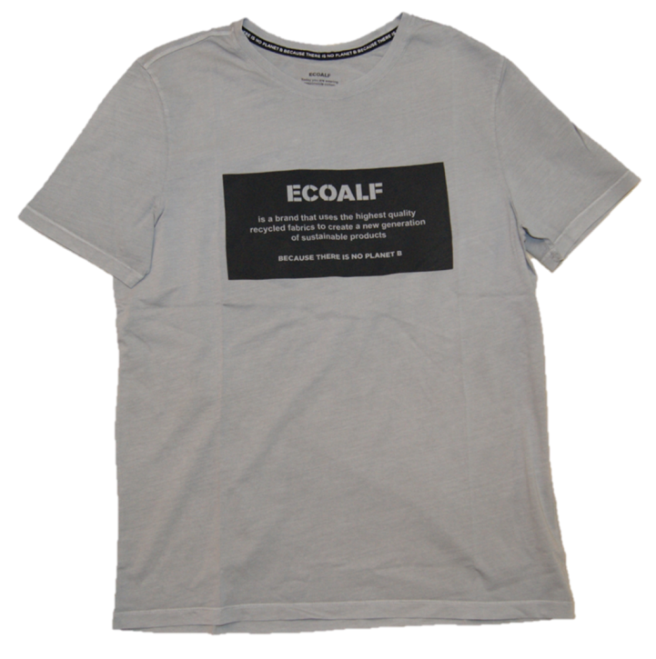 ECOALF Rundhals T-Shirt NATAL mit Fronttext dark khaki 106