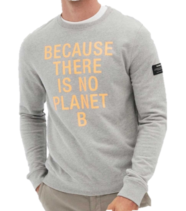 ECOALF Sweatshirt SAN DIEGO mit Text auf der Vorderseite M