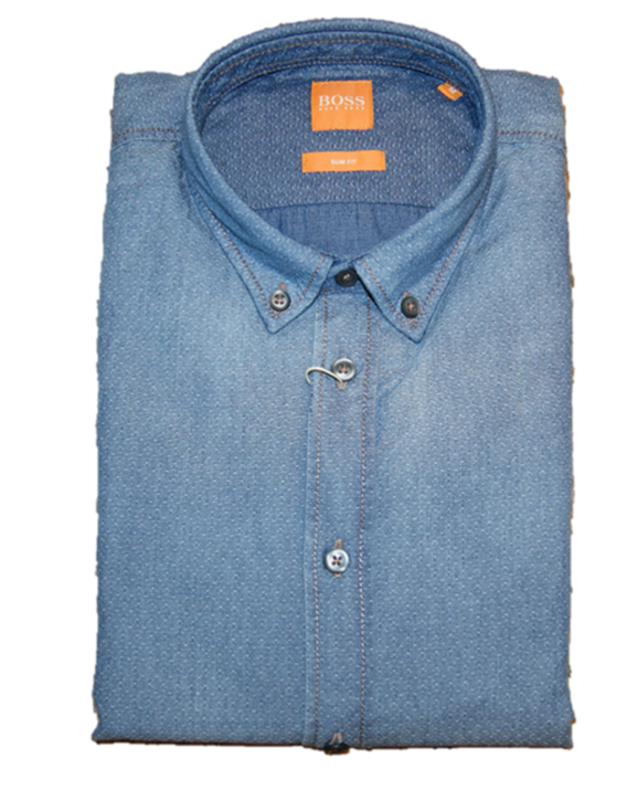 BOSS ORANGE HEMD EDIPOE FARBE BLAU 404