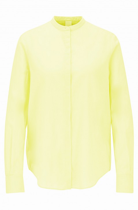 BOSS Relaxed-Fit Bluse EFELIZE _17 aus Baumwolle gelb 741