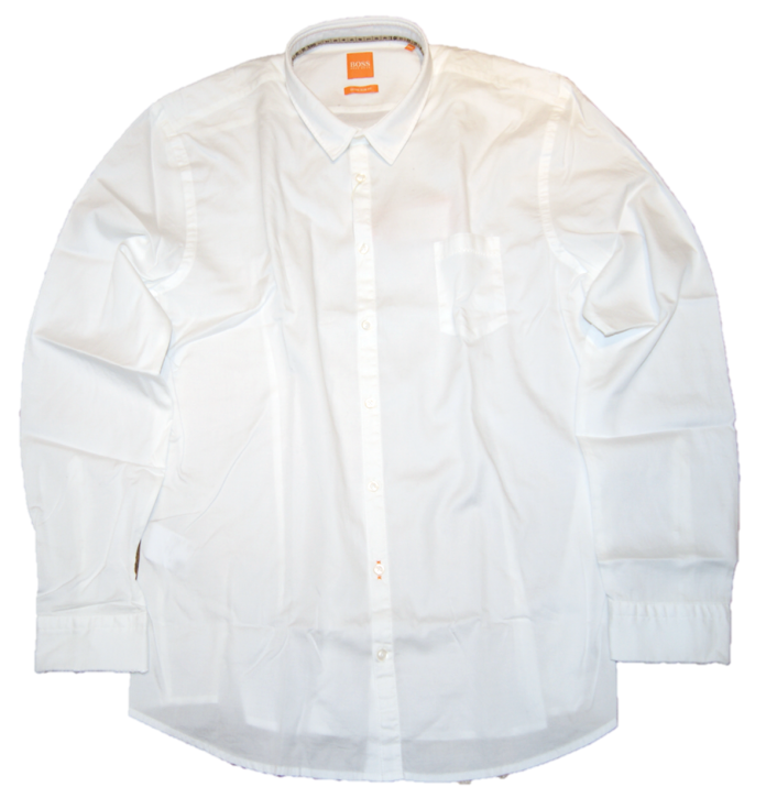 BOSS ORANGE HEMD EGLAM FARBE WEISS 100