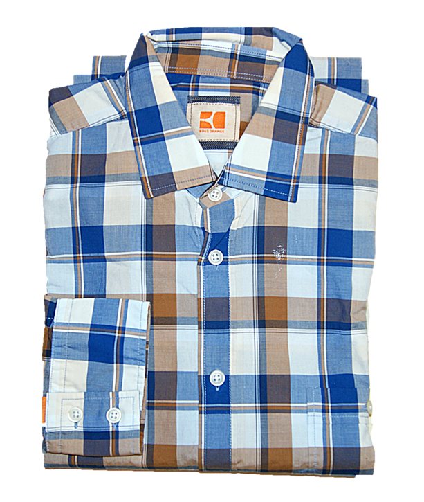 BOSS Slim-Fit Hemd EGRIFFE mit Karomuster aus Baumwolle mehrfarbig 702 M
