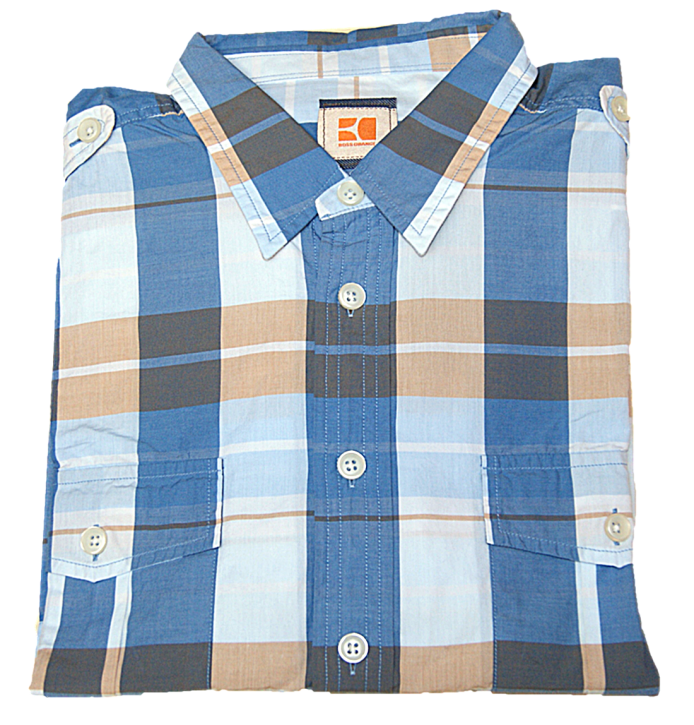 HUGO BOSS  Karohemd EZZERE Farbe blau 410