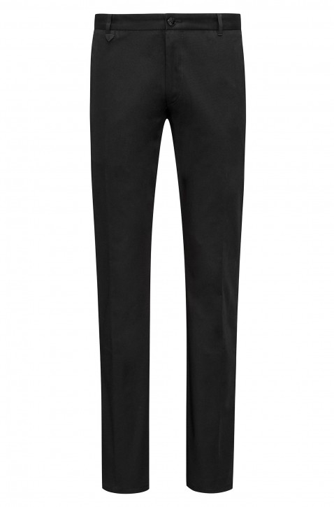 HUGO Slim-Fit Chino Hose GERALD182W aus Stretch-Baumwolle schwarz 001