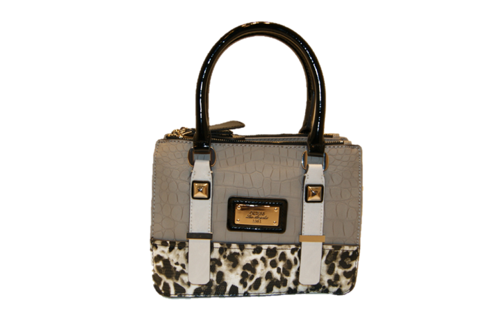 GUESS TASCHE JIZELLE STATUS SATCHEL FARBE TAUBE