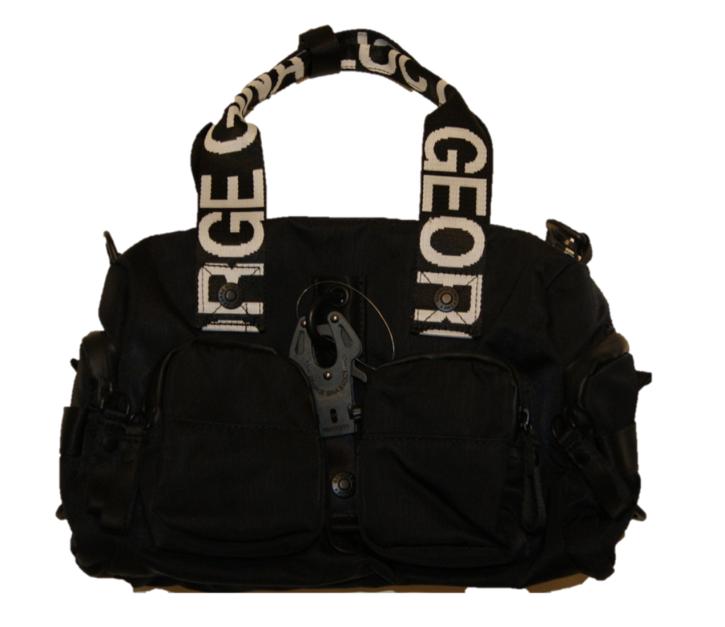 GEORGE GINA & LUCY Schultertasche ZOOMY  mit GGL Logo Tragehenkel schwarz 993