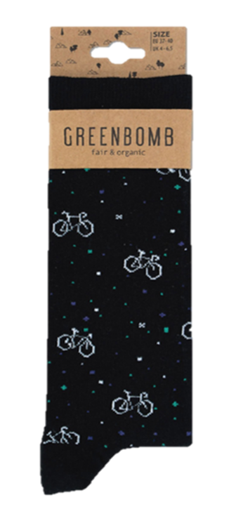 GREENBOMB Bike Space Socks Mix schwarz Size 41-46