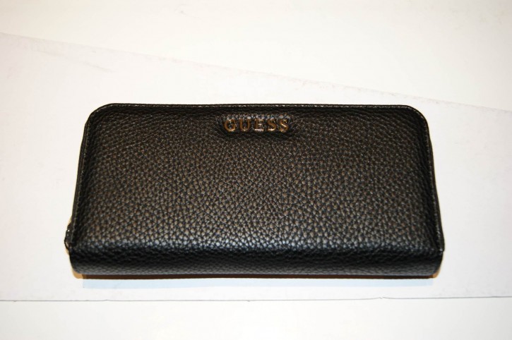 GUESS GELDBÖRSE ALANIS LARGE ZIP ARAUND  FARBE SCHWARZ 001