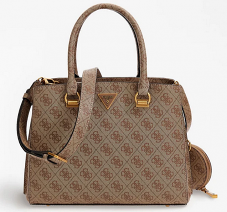 Guess Damen Henkeltasche Alexie 4g logo Farbe latte logo