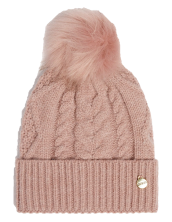 Guess Damen Bommelmütze Altrosa Aw9034pol01 altrosa