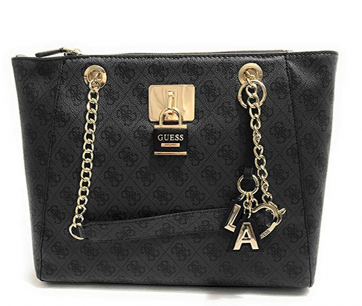 GUESS Damen DOWNTOWN COOL Schultertasche schwarz