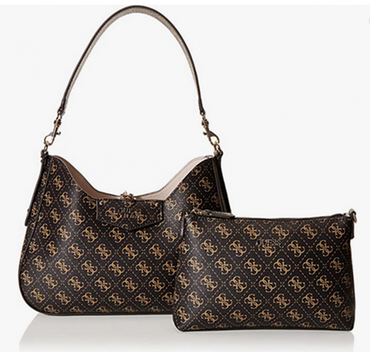 Guess Damen Hobo Eco Brenton 4g logo Farbe Brown Logo