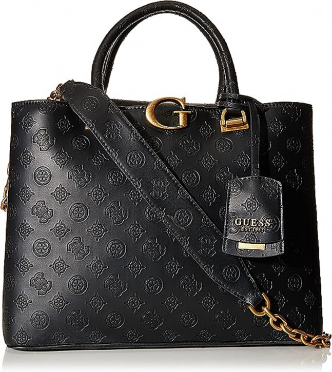 GUESS Handtasche G VIBE mit Magnetverschluss schwarz(blacklogo)