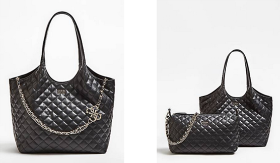 GUESS  Damen Handtasche MIRIAM  gesteppte Tasche mit  Innentasche