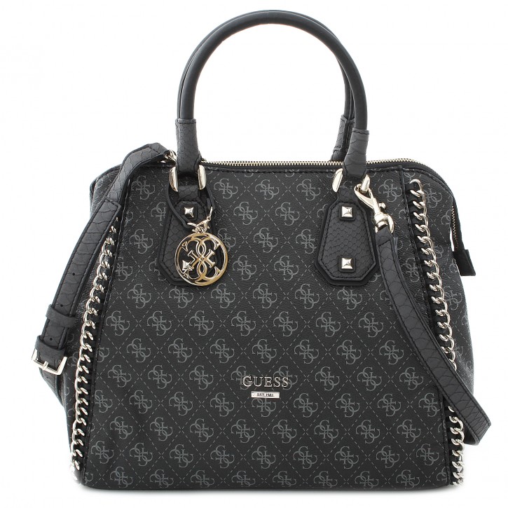 GUESS HANDTASCHE CONFIDENTIAL CHAIN FARBE COAL