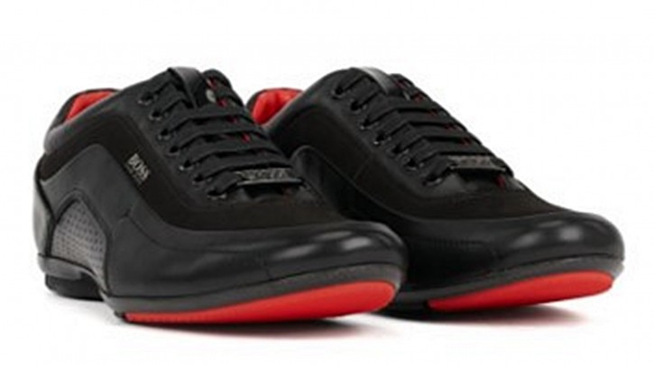 BOSS Sneakers aus Nappaleder HB RACING 1 Farbe schwarz 001