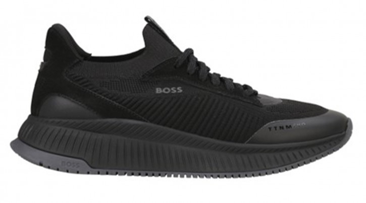 Boss Sneakers TTNM EVO_Slon_knrsd mit gestricktem Obermaterial schwarz 002