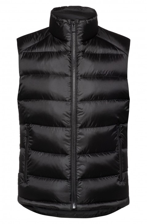 HUGO Wasserabweisende Daunenweste BALTINO1941 mit Logo schwarz