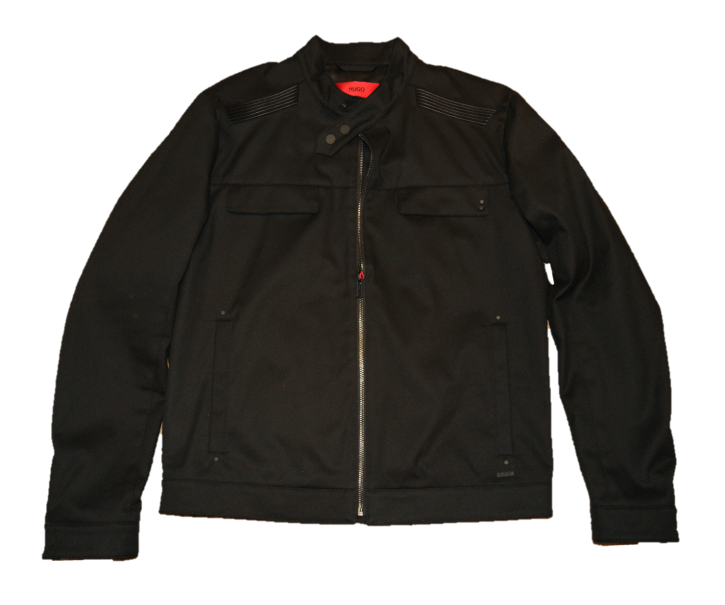 HUGO Denim Biker Jacke Bapinu Farbe schwarz 001