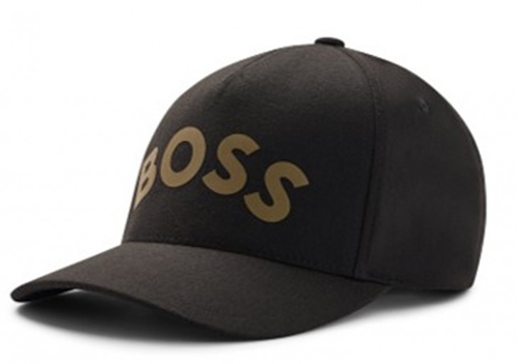 Hugo Boss Cap Cap-Gold-Bold-Curved aus Stretch-Canvas mit HD-Logo schwarz 001