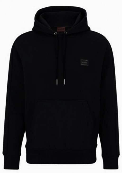 Hugo Relaxed-Fit Hoodie Daulo aus Baumwoll-Mix mit Framed-Logo schwarz 001