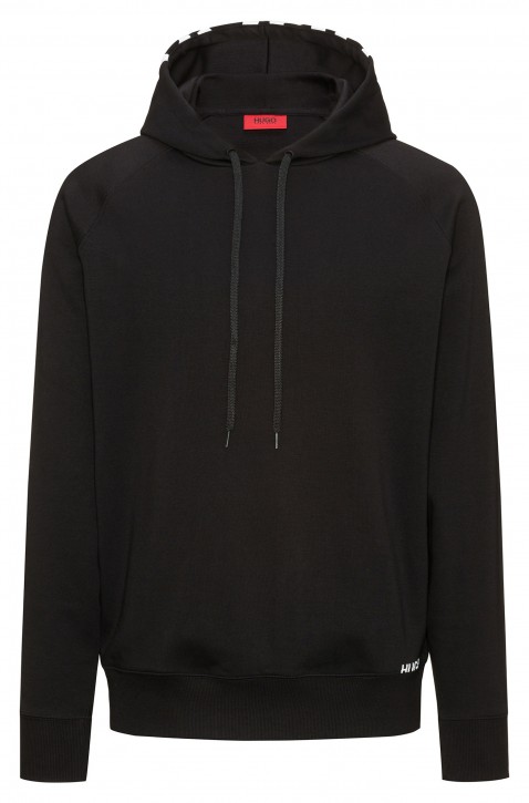 HUGO Men Oversized-Fit Kapuzenpullover Dayfun aus Baumwolle mit Logo-Print Farbe schwarz 001