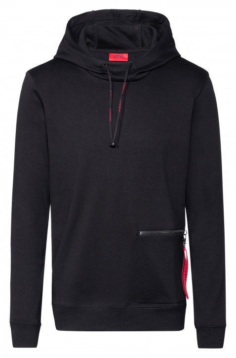 HUGO Kapuzen-Sweatshirt DEAUTY aus Baumwolle mit abnehmbarem Schlüsselanhänger Hugo Berlin