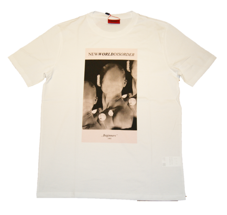 HUGO T-Shirt DEGINNERS aus Baumwolle mit Techno-Print weiss 100