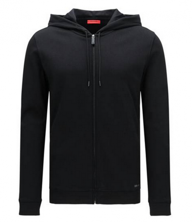 HUGO KAPUZEN SWEAT JACKE DELINGER FARBE SCHWARZ 001